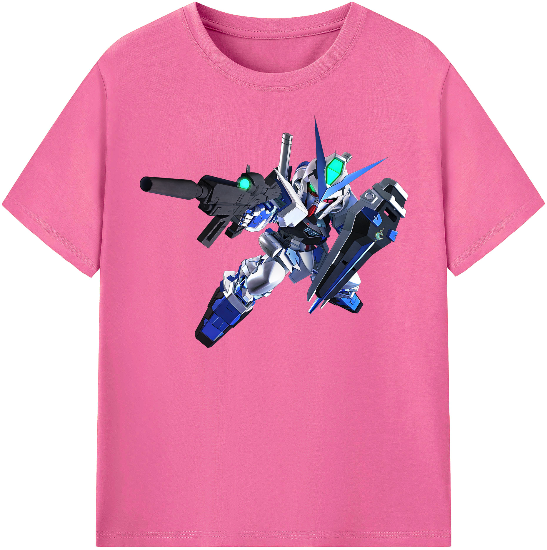（画像用） 機動戦士ガンダム Mobile Suit Gundam レディースカジュアルプリントTシャツ（綿100％）